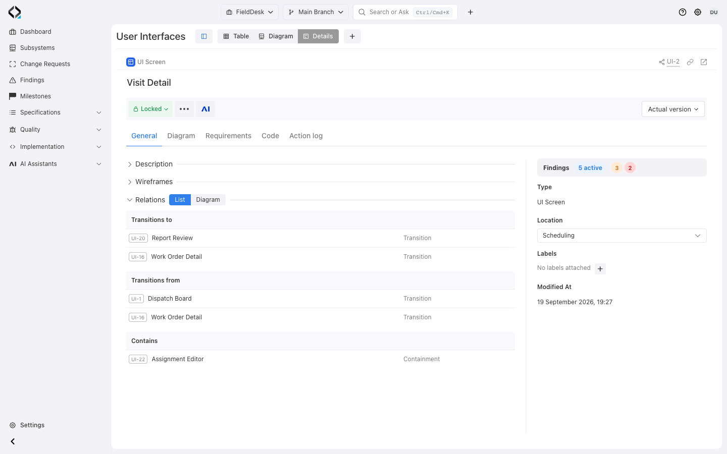 Distinguish navigation from nesting