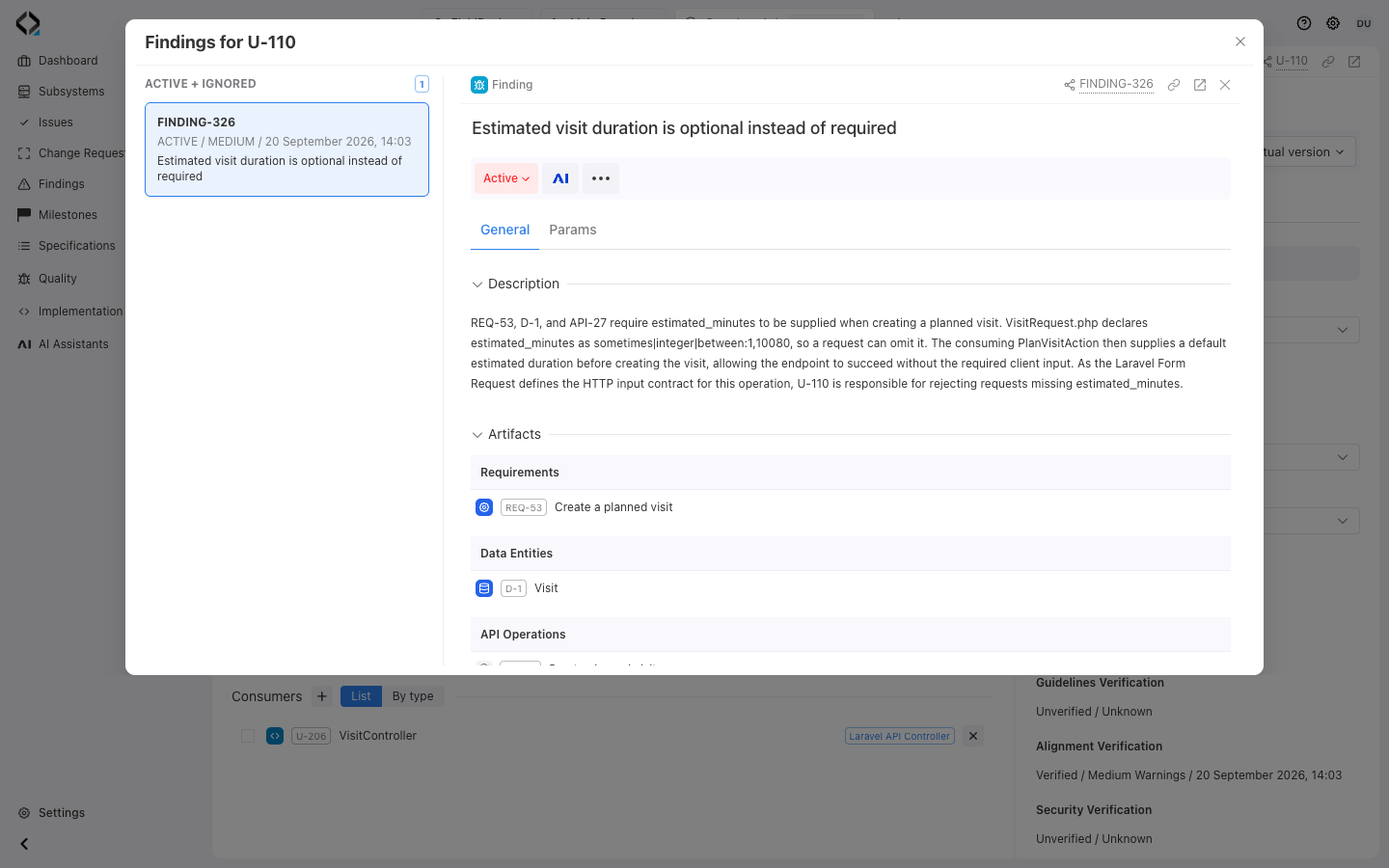 Inspect the failed implementation